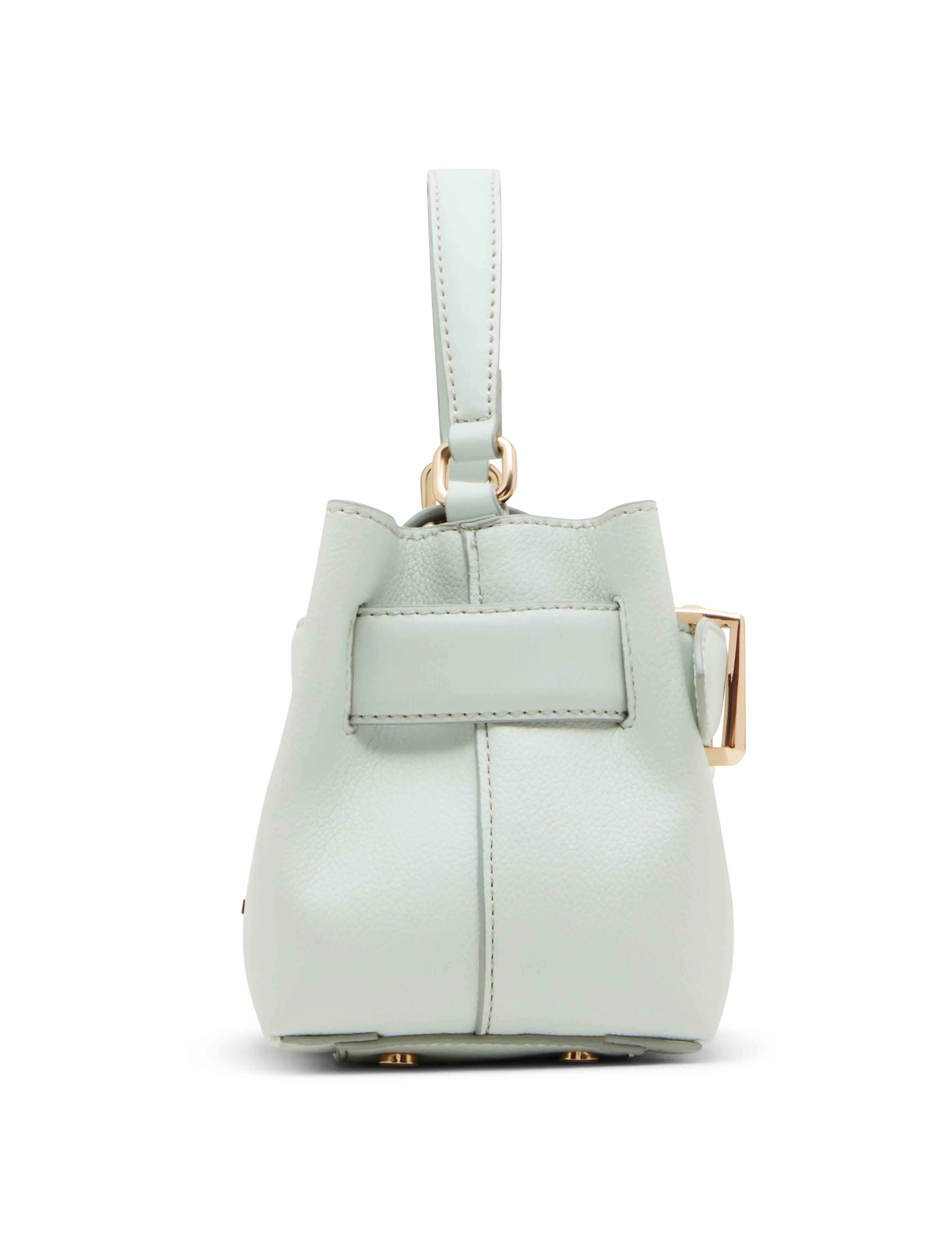 Sculpted Buckle Mini Top Handle with Convertible Strap