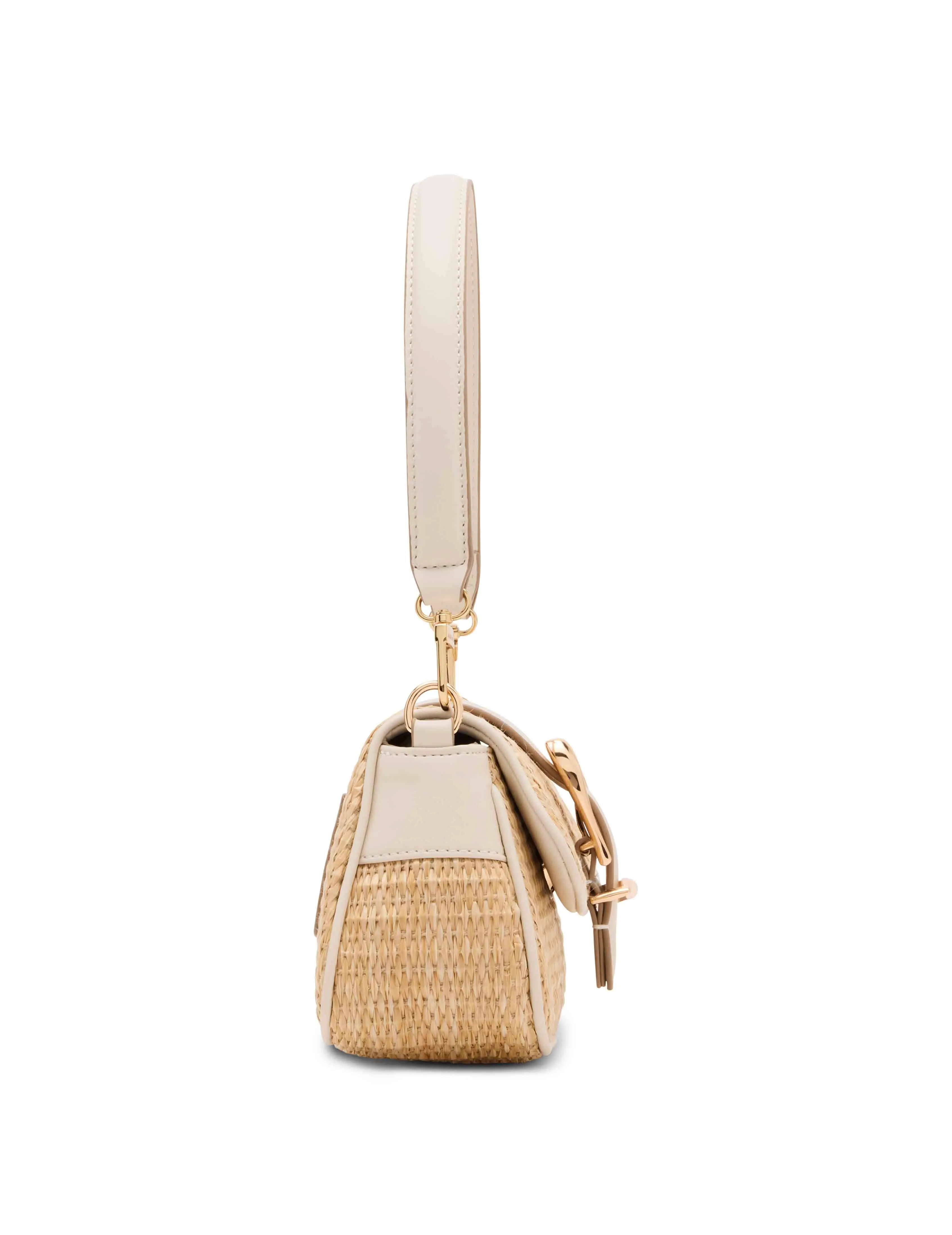 Scuplted Buckle Saddle with Detachable Strap
