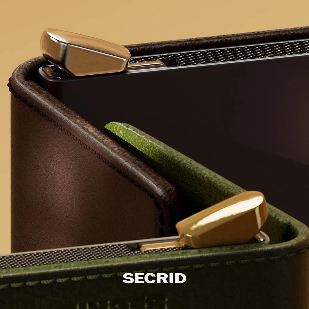 SECRID - Premium Slimwallet Emboss Lines Black