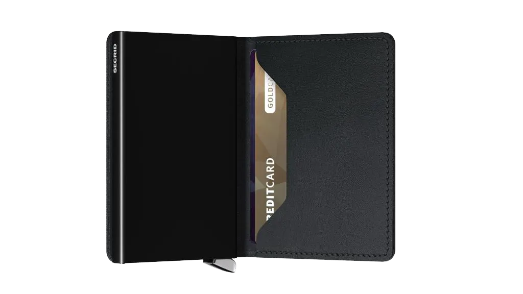 SECRID - Premium Slimwallet Emboss Lines Black