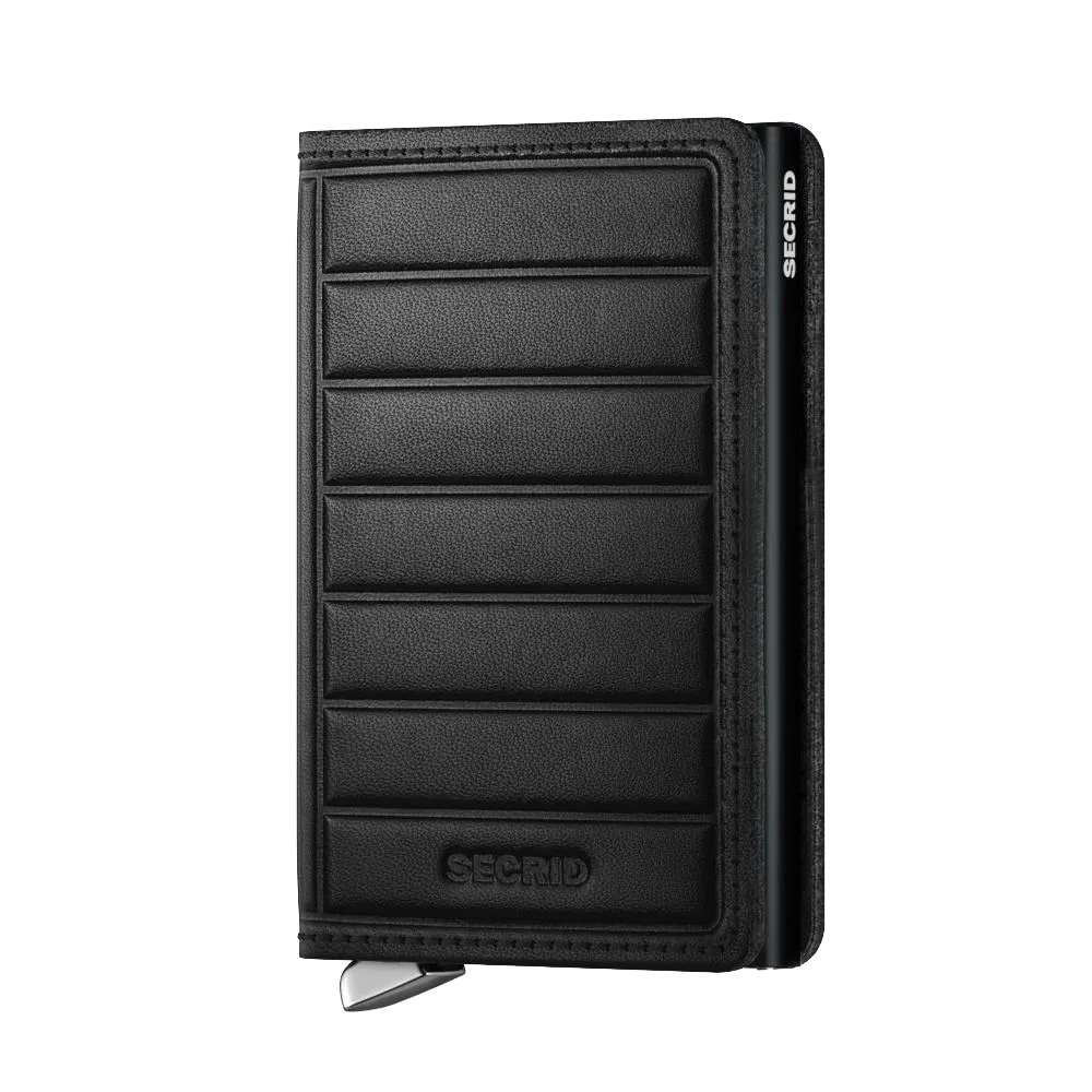 SECRID - Premium Slimwallet Emboss Lines Black