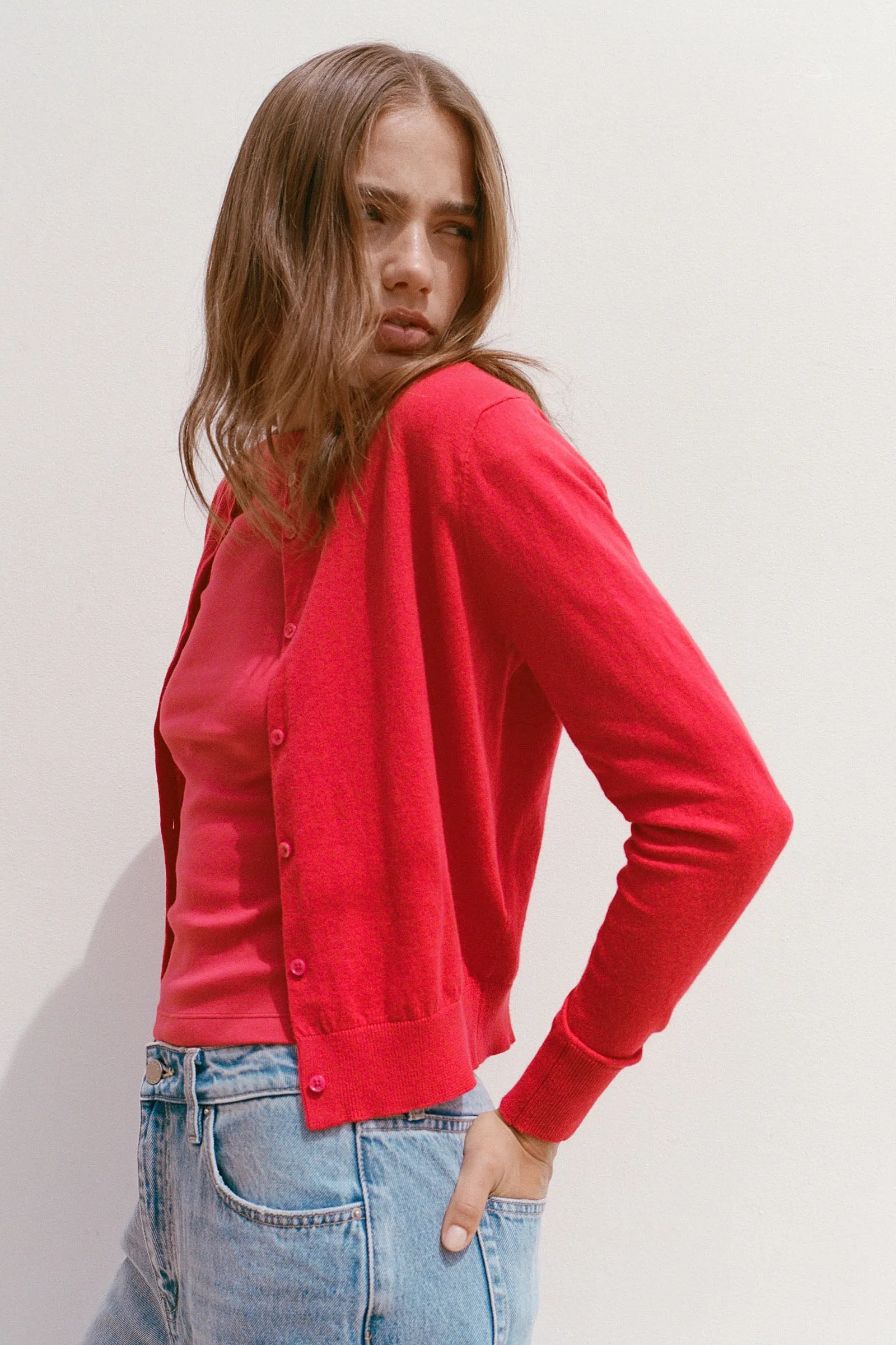 Semra Cotton Cashmere Cardigan