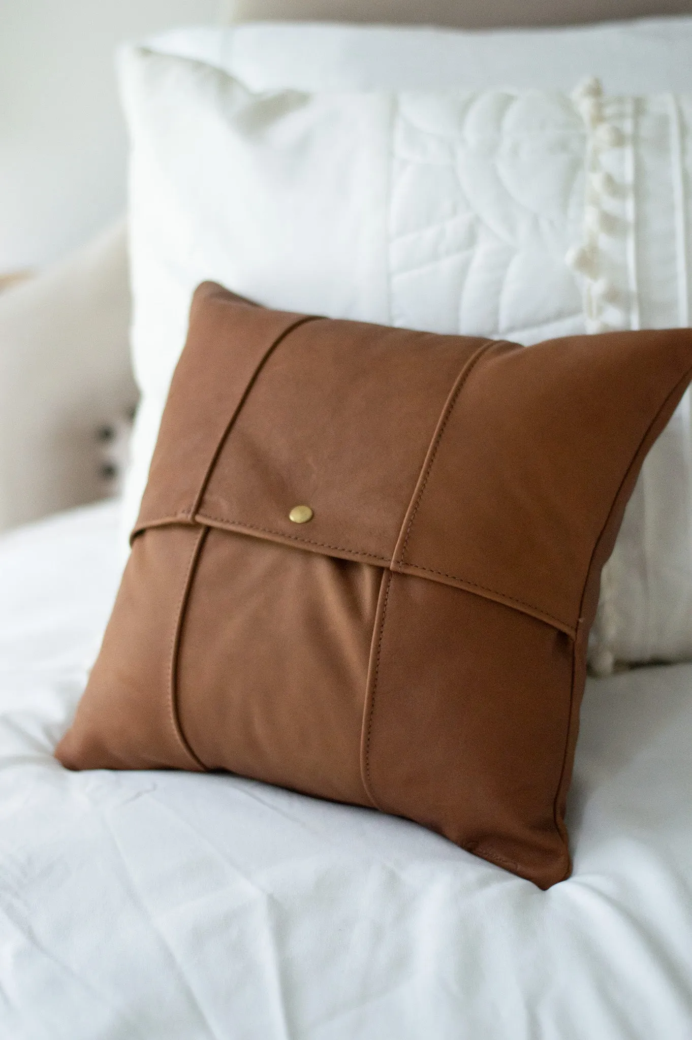 Small Leather Pillow