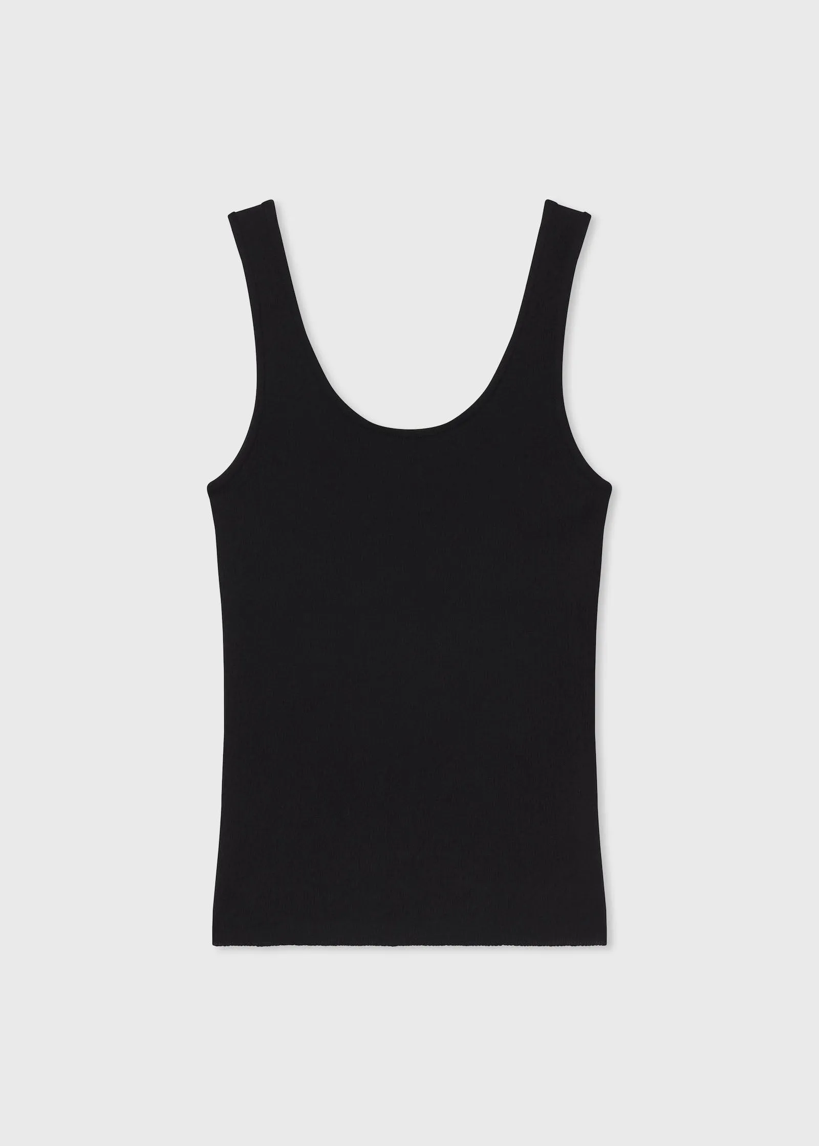Sweater Tank in Fine Cashmere - Black