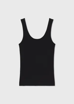 Sweater Tank in Fine Cashmere - Black