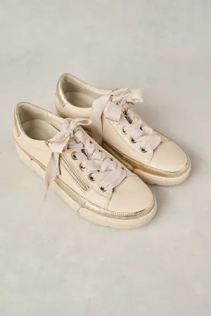 Talina Leather Sneaker - Almond