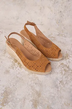 Tamara Cutout Espadrille - Tan