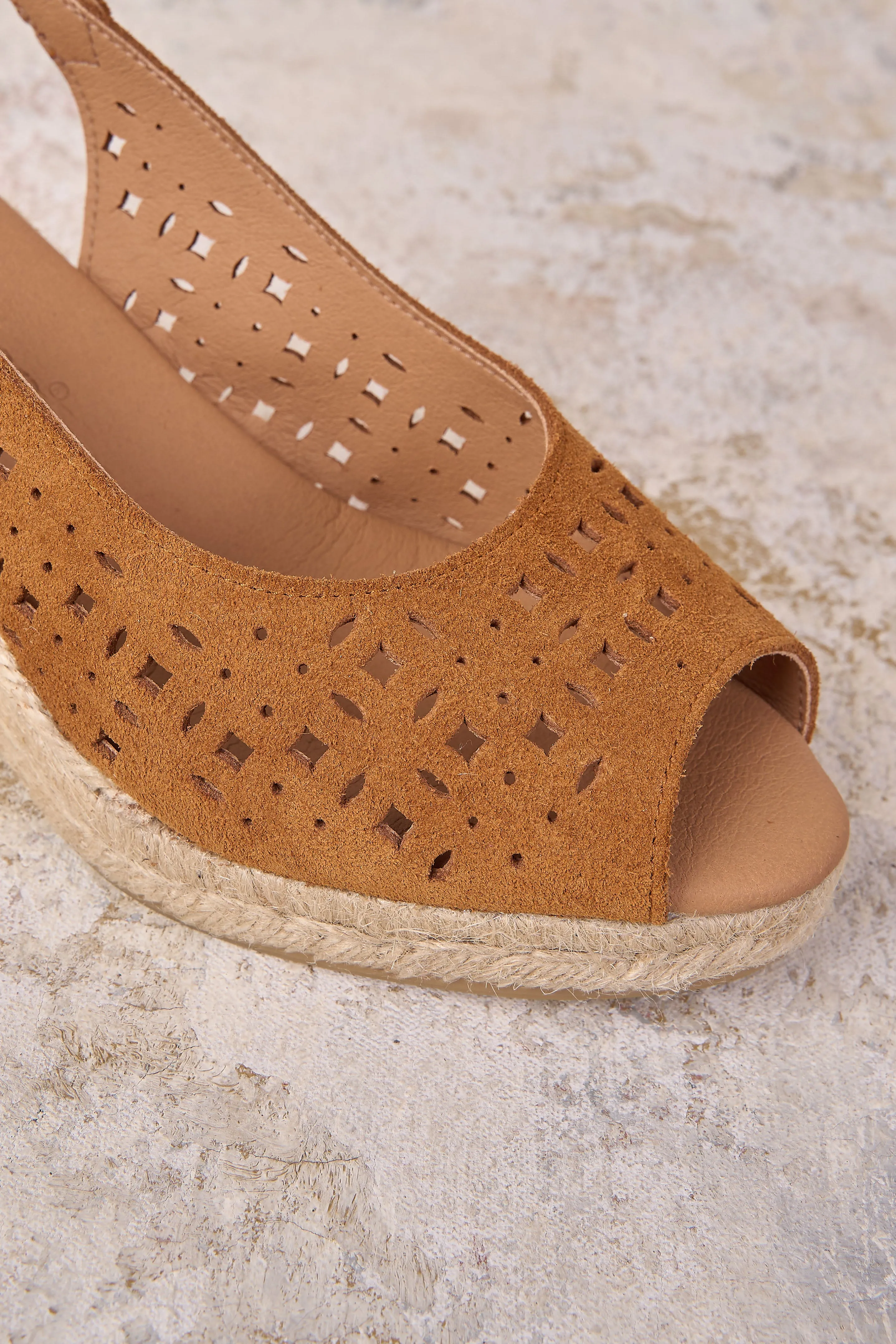Tamara Cutout Espadrille - Tan