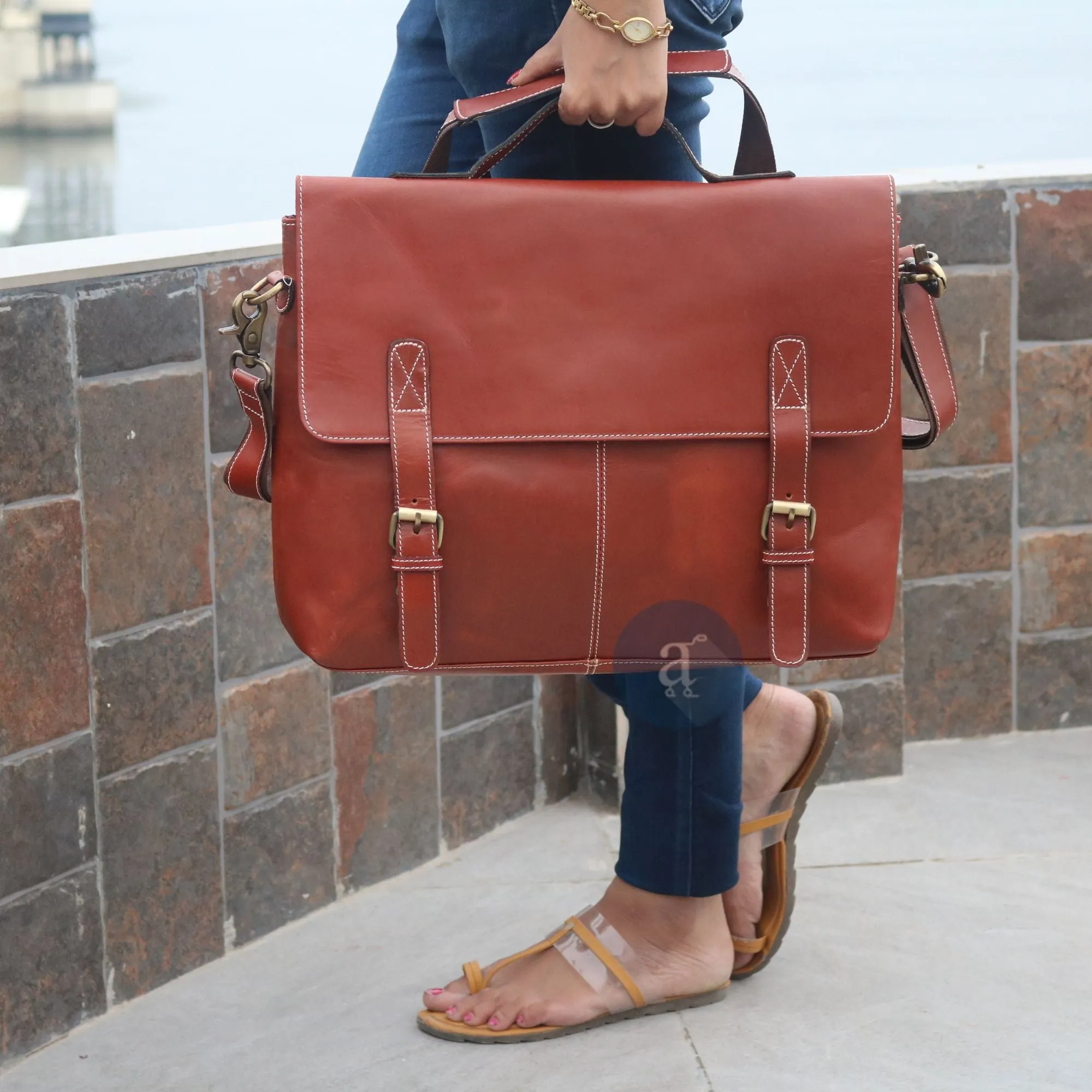 The Orange Laptop Messenger