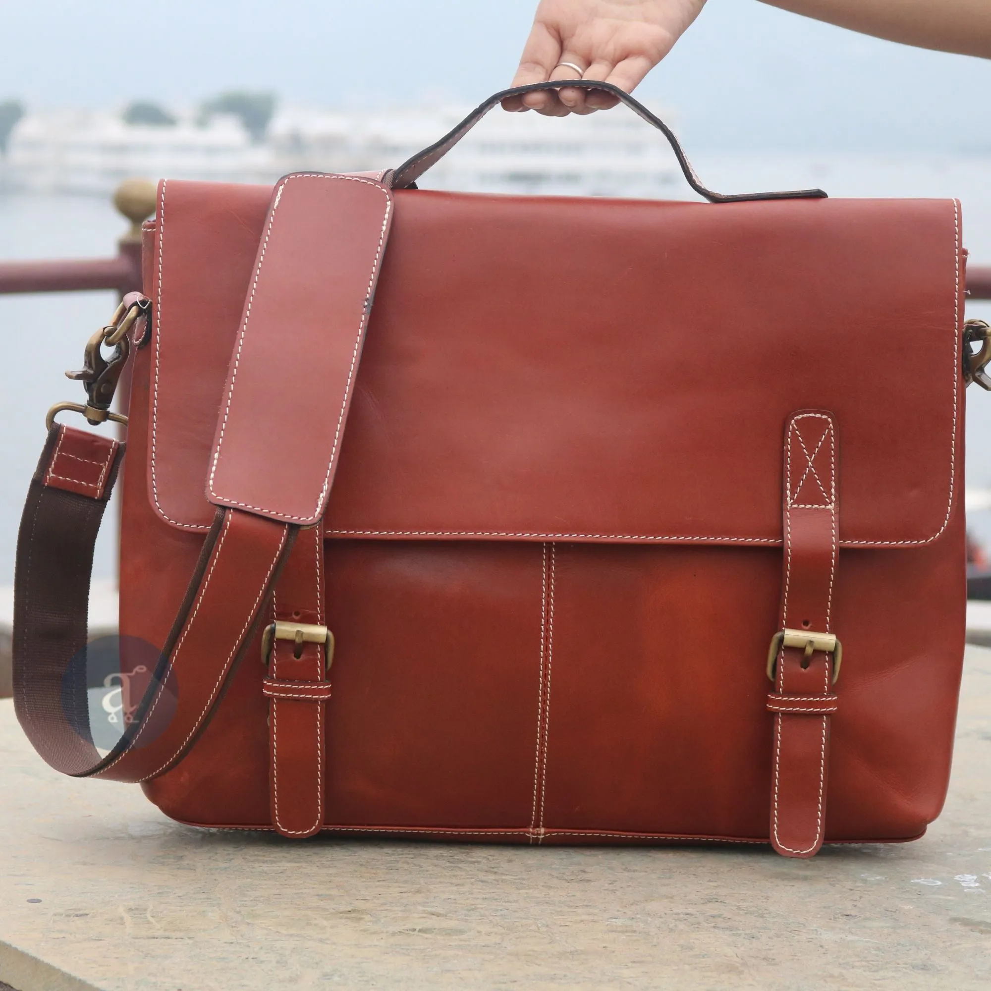 The Orange Laptop Messenger