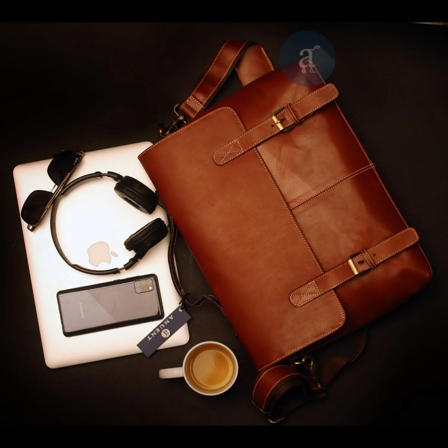 The Orange Laptop Messenger