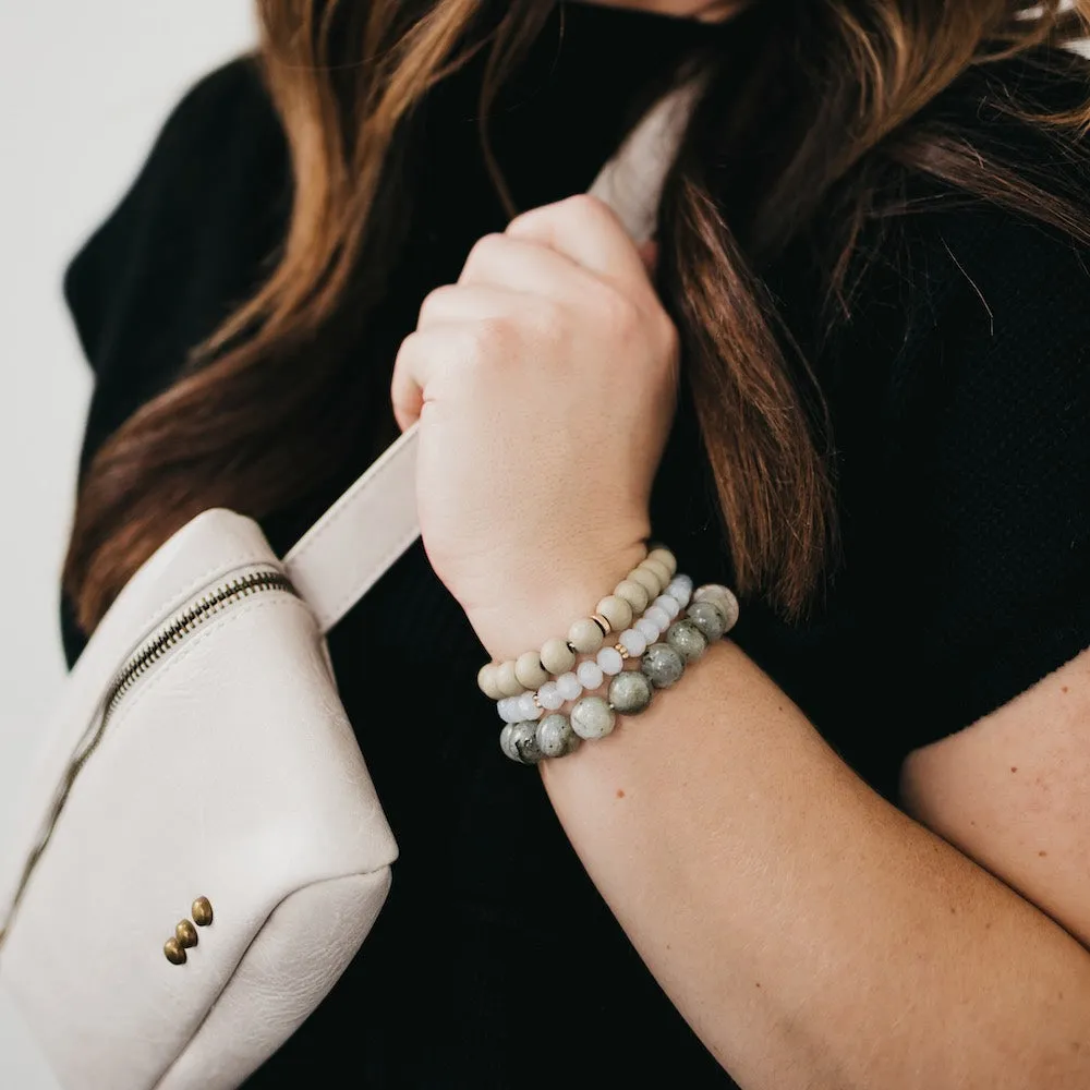 Triple Threat Natural Stone Bracelet