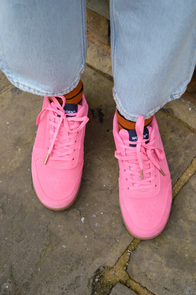 Woden Bjork Suede Aurora Pink Trainers
