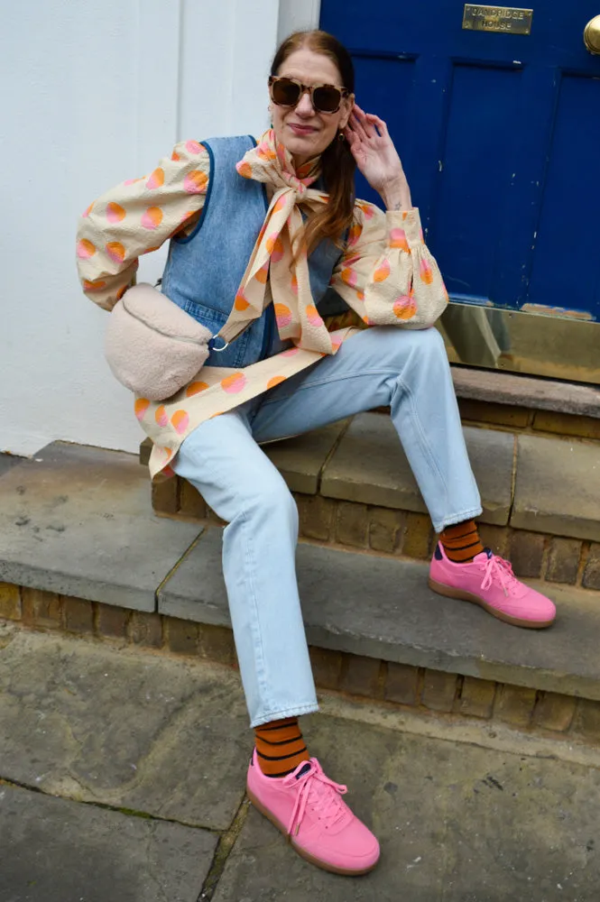 Woden Bjork Suede Aurora Pink Trainers