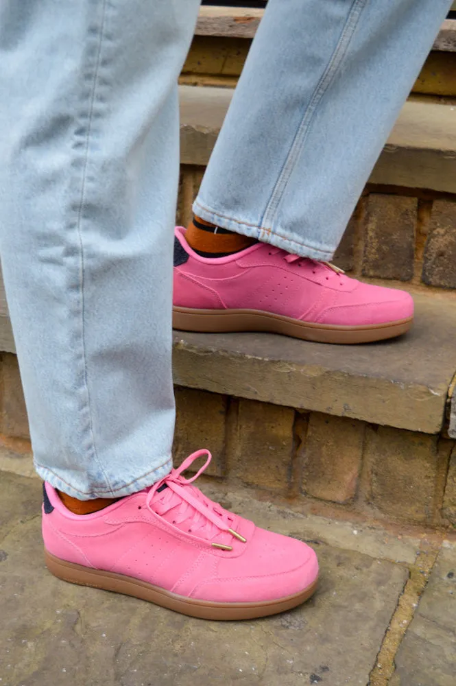 Woden Bjork Suede Aurora Pink Trainers